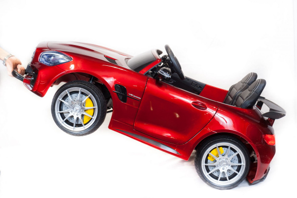 Электромобиль Mercedes Benz GTR 4Х4 Красный (краска)