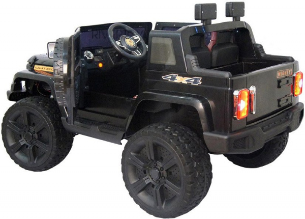 Электромобиль Jeep Wrangler O999OO 4*4 Черный